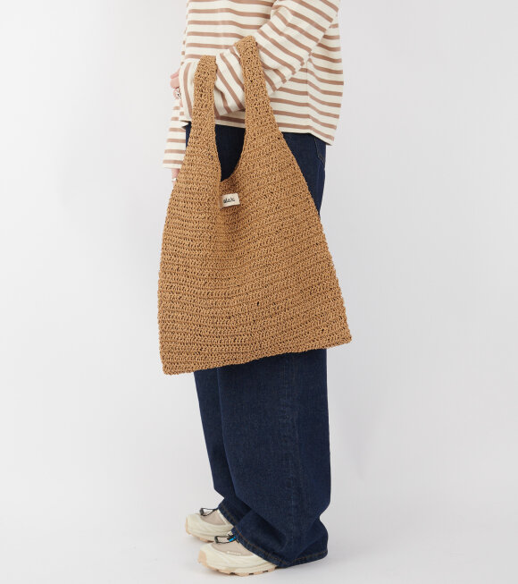 Aiayu - Sophia Straw Bag Medium Pure Natural