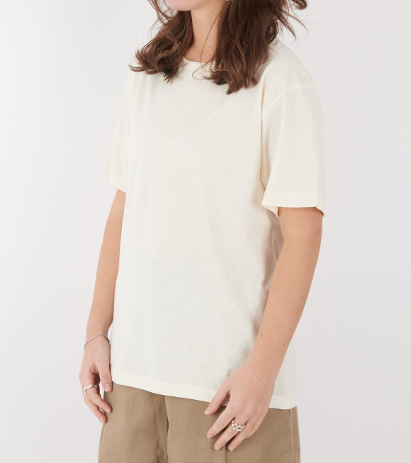 Aiayu - Aiayu Circular State Tee Pure Ecru