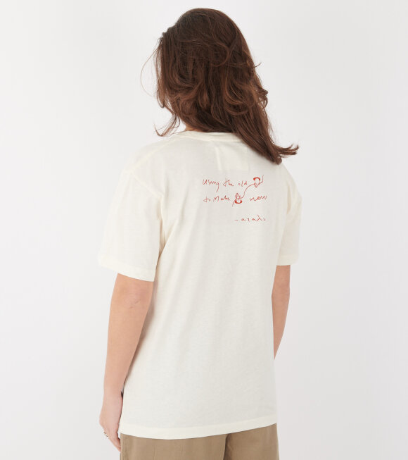 Aiayu - Aiayu Circular State Tee Pure Ecru