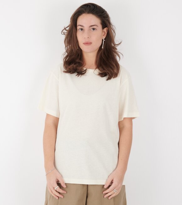 Aiayu - Aiayu Circular State Tee Pure Ecru