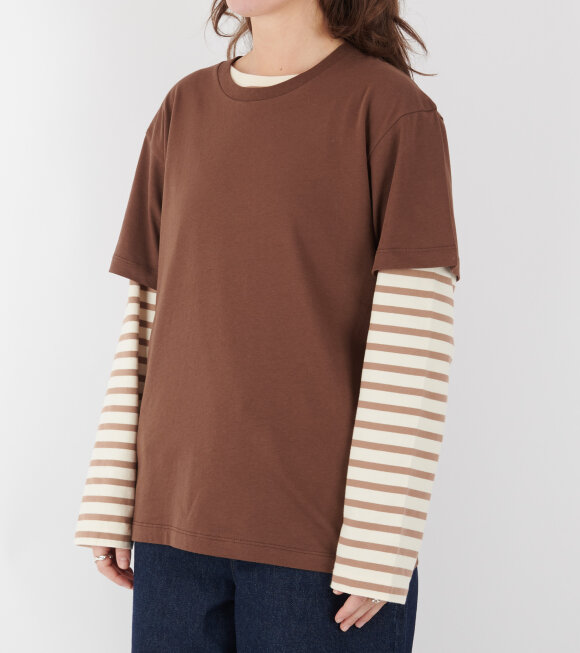 Aiayu - Classic Circular Tee Coffee