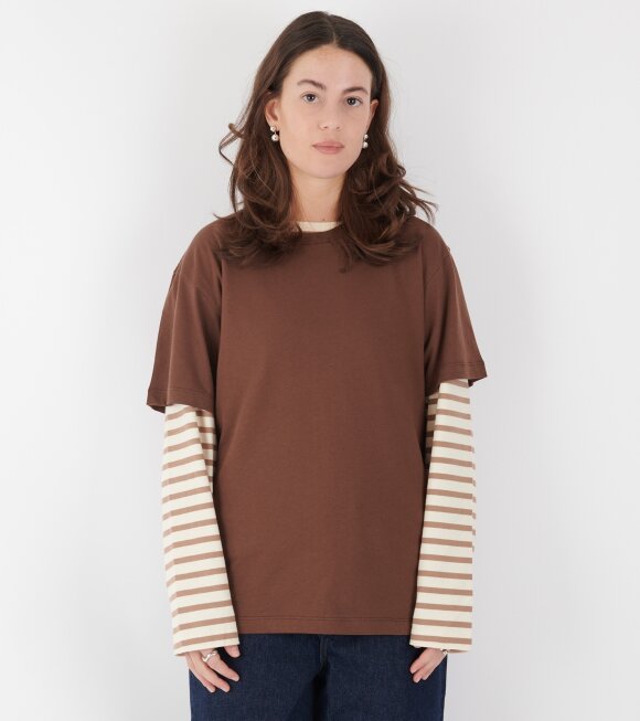 Aiayu - Classic Circular Tee Coffee