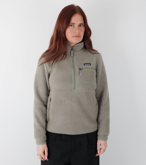 Patagonia - W's Retro Pile Marsupial Pullover River Rock Green