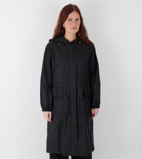 Hiengos Hooded Rain Coat Black