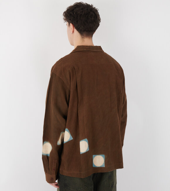 Story mfg. - Greetings Shirt L/S Brown Lunar