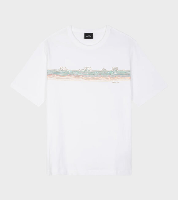 Paul Smith - Desert Stripe Print T-shirt White