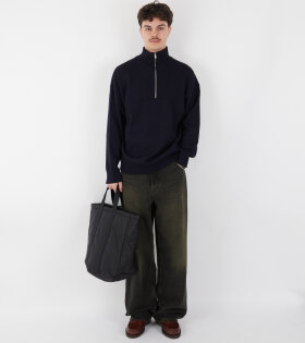 Jil Sander - Zipped TN LS Jumper Navy