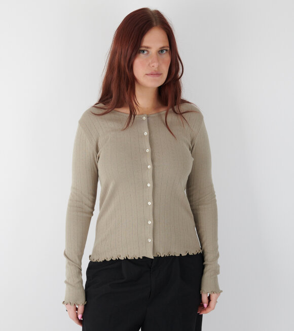 Skall Studio - Edie Cardigan Stone Moss