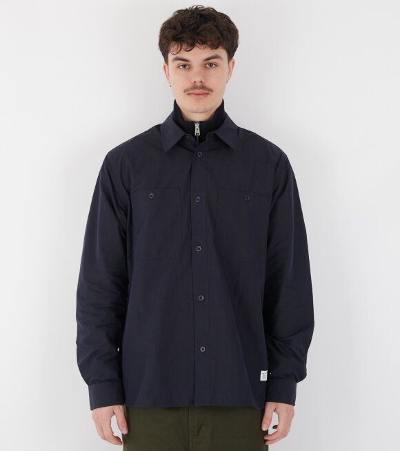 Norse Projects - Silas Tech Poplin Shirt 2.0 Dark Navy