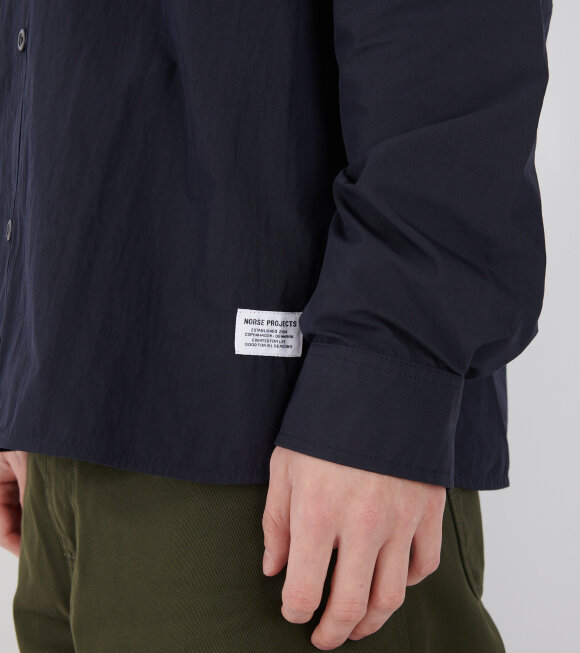 Norse Projects - Silas Tech Poplin Shirt 2.0 Dark Navy