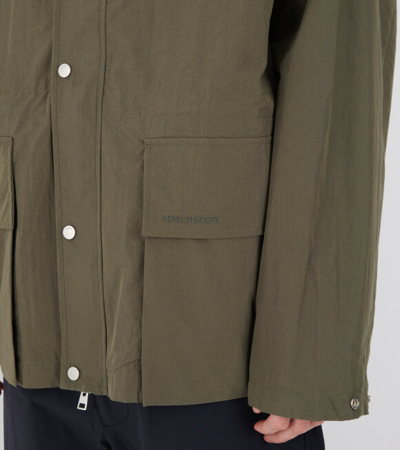 Norse Projects - Herluf Tech Poplin Jacket Ivy Green