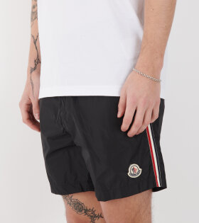 Tricolor Swim Shorts Black