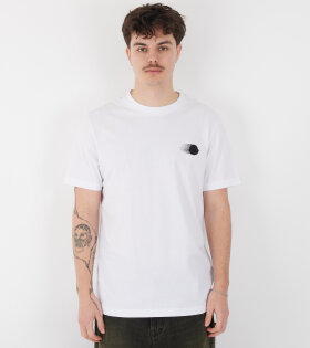 Faded Logo Motif T-shirt White