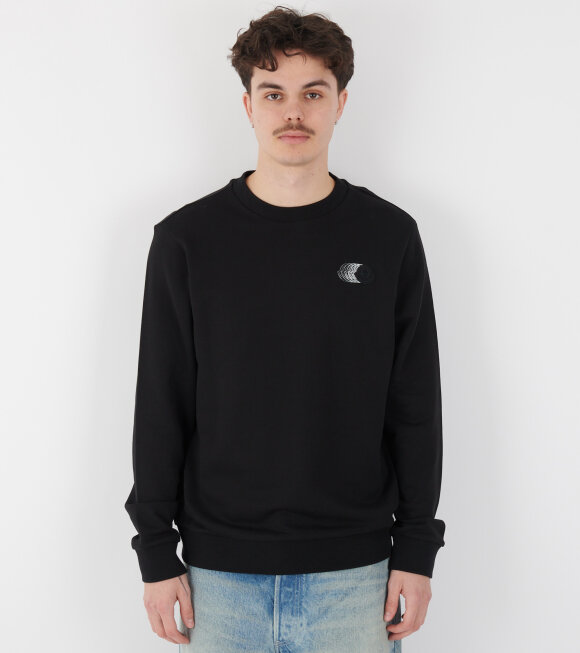 Moncler - Faded Logo Motif Sweatshirt Black