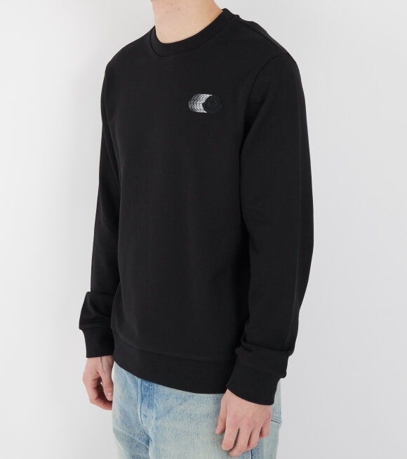 Moncler - Faded Logo Motif Sweatshirt Black