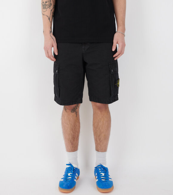 Stone Island - Cargo Patch Shorts Black