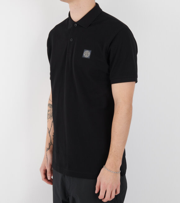 Stone Island - Classic S/S Polo Black 