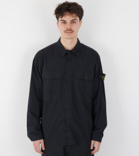 Cotton Overshirt Dark Navy