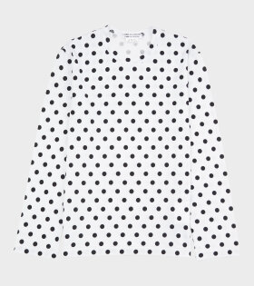 Dot L/S T-shirt White/Black