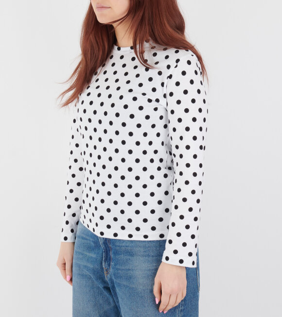 Comme des Garcons - Dot L/S T-shirt White/Black