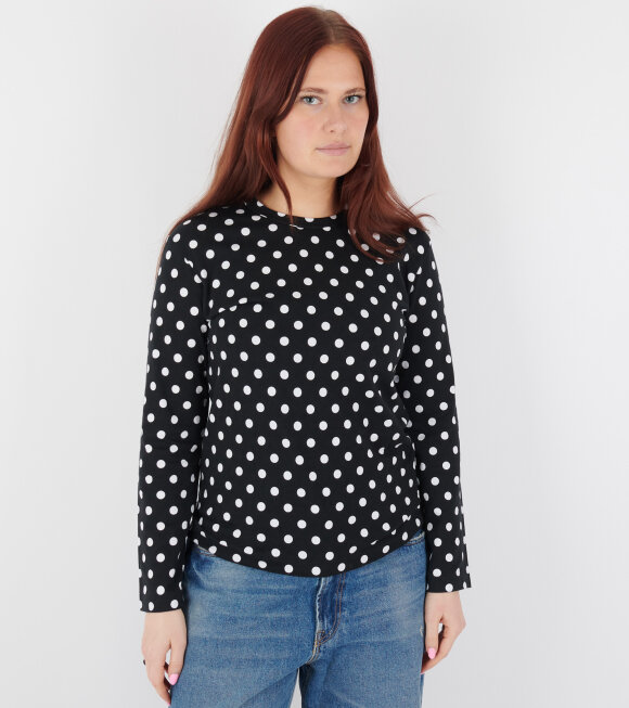 Comme des Garcons - Dot L/S T-shirt Black/White