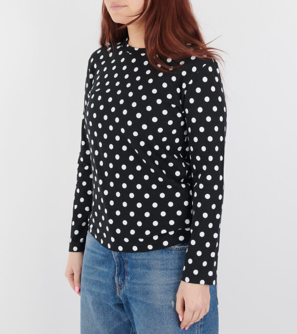 Comme des Garcons - Dot L/S T-shirt Black/White