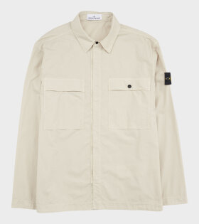 Cotton Overshirt Light Beige