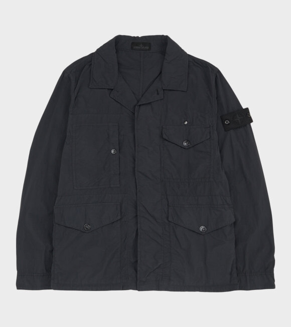 Stone Island - Ghost Nylon Smerigliato Overshirt Black