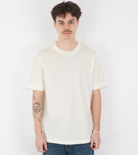 Embroidery Logo T-Shirt Off-White