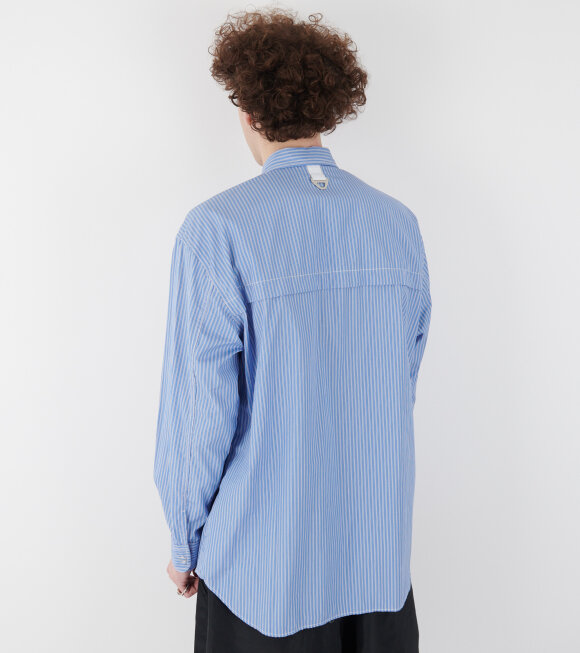 Comme des Garcons Homme - Striped Pocket Shirt Blue/White