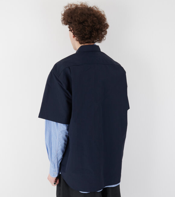 Comme des Garcons Homme - S/S Nylon Pocket Shirt Navy