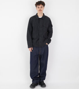 Ghost Nylon Smerigliato Overshirt Black