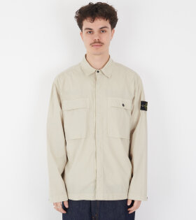 Cotton Overshirt Light Beige