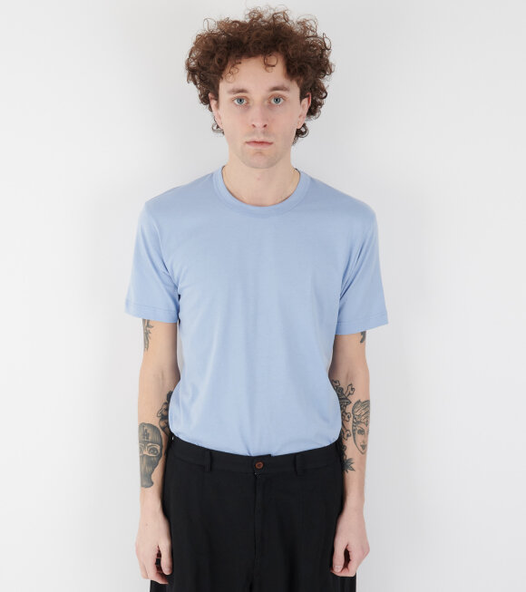 Comme des Garcons Shirt - Back Logo T-shirt Light Blue