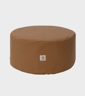 Canvas Pouf Hamilton Brown