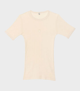 S/S Heart T-shirt Undyed