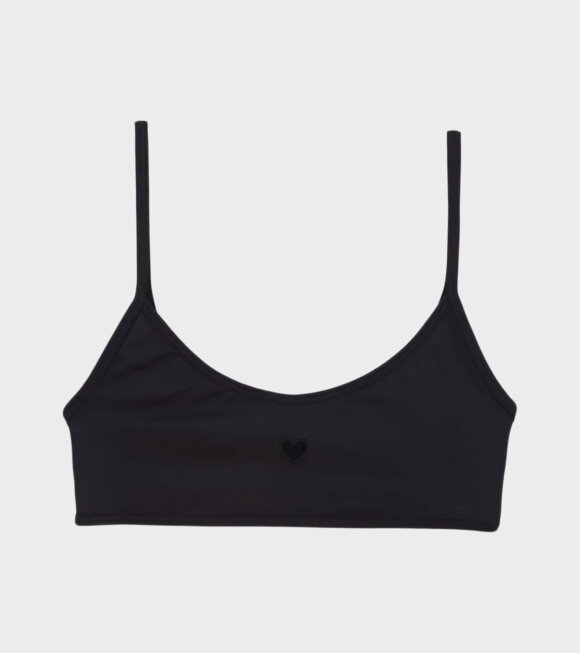 Baserange - Heart Swim Top Black