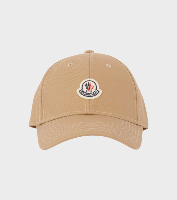 Moncler - Cotton Baseball Cap Dark Beige