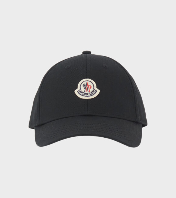 Moncler - Cotton Baseball Cap Black