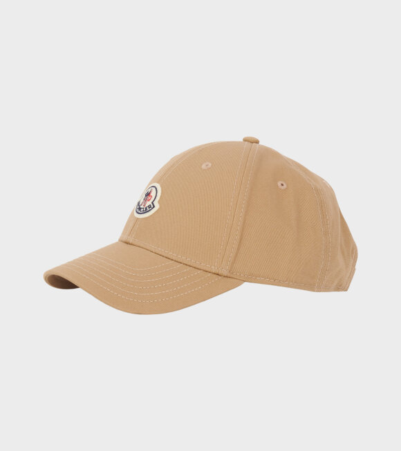 Moncler - Cotton Baseball Cap Dark Beige