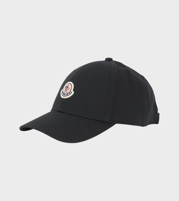 Moncler - Cotton Baseball Cap Black