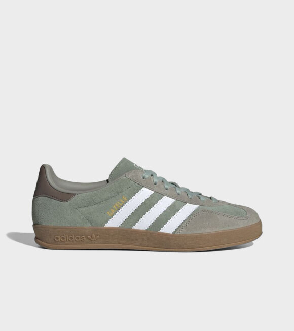 Adidas  - Gazelle Indoor Silver Pebble/Green