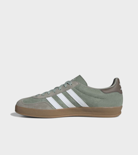 Adidas  - Gazelle Indoor Silver Pebble/Green