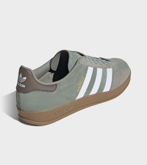 Adidas  - Gazelle Indoor Silver Pebble/Green