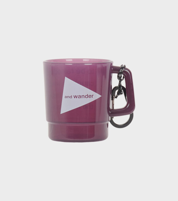 And Wander - Logo Mug Plum