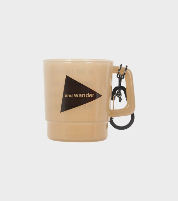 And Wander - Logo Mug Taupe Brown