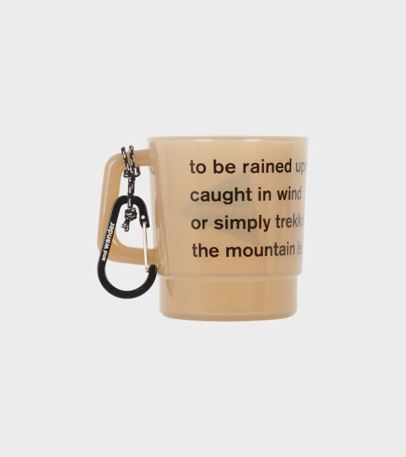 And Wander - Logo Mug Taupe Brown