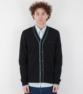 Cotton Jersey Cardigan Black