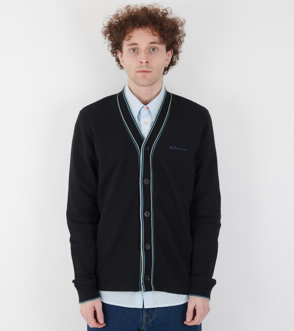 Paul Smith - Cotton Jersey Cardigan Black