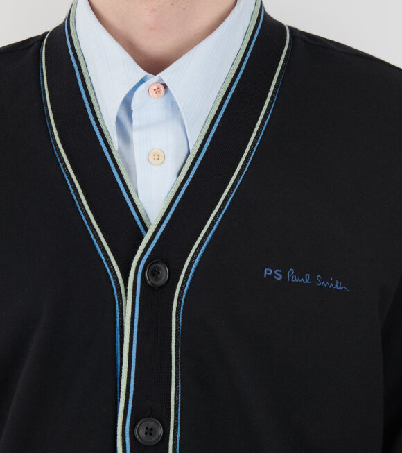 Paul Smith - Cotton Jersey Cardigan Black